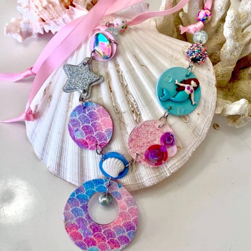 Boho Kids Mermaid Necklace